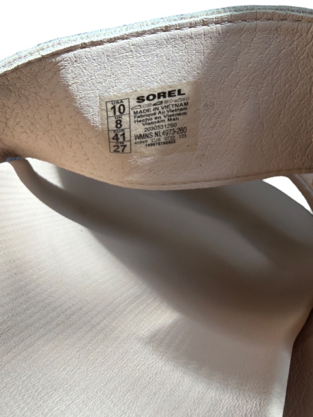 Sorel Women's Beige Dual-Strap Slide Sandals - Picture 5 of 5